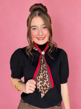 Load image into Gallery viewer, wild side scarf knit top