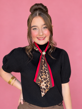 Load image into Gallery viewer, wild side scarf knit top