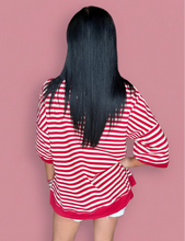 Load image into Gallery viewer, cherry on top stripe pullover