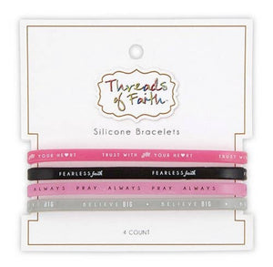 scripture bracelet pack, pink mix | threads of faith