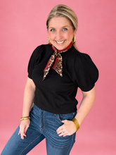 Load image into Gallery viewer, wild side scarf knit top