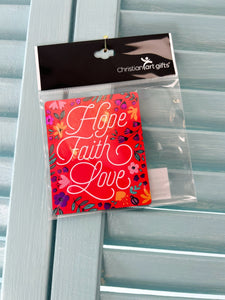 hope faith love magnet