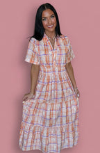 Load image into Gallery viewer, sweet magnolia plaid maxi