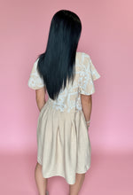 Load image into Gallery viewer, latte love embroidered dress