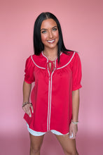 Load image into Gallery viewer, red hot summer blouse