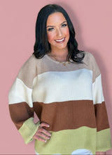 Load image into Gallery viewer, autumn stripes sweater