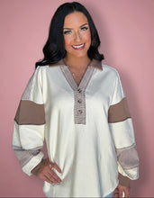 Load image into Gallery viewer, mocha latte oversized knit top