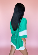 Load image into Gallery viewer, on repeat french terry top, kelly green