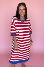 Load image into Gallery viewer, stars, stripes, and summer midi dress