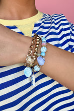 Load image into Gallery viewer, blue stripe getaway top