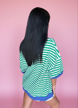 Load image into Gallery viewer, kelly stripe getaway top