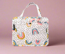 Load image into Gallery viewer, all things new rainbow + dot Bible bag | kingfolk