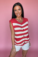Load image into Gallery viewer, sail away striped sweater vest