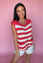Load image into Gallery viewer, sail away striped sweater vest