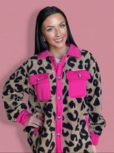 Load image into Gallery viewer, pink prowl fleece jacket