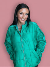 Load image into Gallery viewer, the hearthside puffer, kelly green