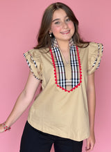 Load image into Gallery viewer, the kensington plaid ruffle top