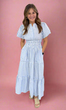 Load image into Gallery viewer, sophisticated stripes spring midi