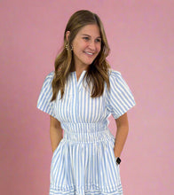 Load image into Gallery viewer, sophisticated stripes spring midi