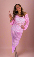 Load image into Gallery viewer, sunset stroll knit cover-up, pink | blakeley