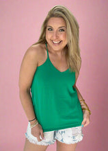 Load image into Gallery viewer, the strappy tank, kelly green