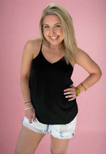 Load image into Gallery viewer, the strappy tank, black