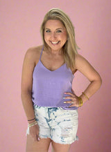 Load image into Gallery viewer, the strappy tank, lavender