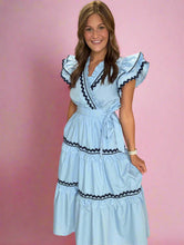 Load image into Gallery viewer, ricrac trim midi, blue