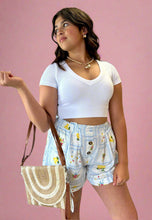 Load image into Gallery viewer, smocked citrus shorts