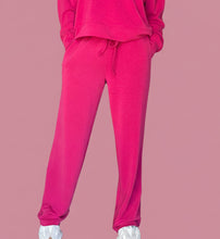 Load image into Gallery viewer, scuba wide leg pant, plum pink | mono b