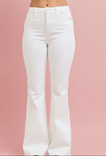 Load image into Gallery viewer, high waist tummy control flare, white | judy blue