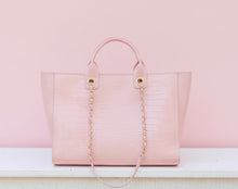 Load image into Gallery viewer, missy tote blush patent EC | caroline hil