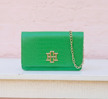 Load image into Gallery viewer, bryn crossbody clutch kelly green EC | caroline hill