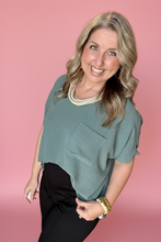 Load image into Gallery viewer, airflow v-neck dolman top, ash jade | reg + plus