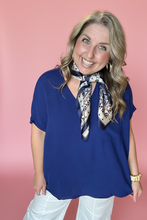 Load image into Gallery viewer, airflow v-neck dolman top, navy | reg + plus