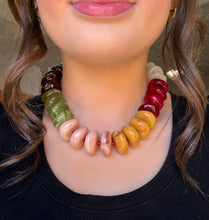 Load image into Gallery viewer, color me happy beaded statement necklace