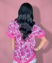 Load image into Gallery viewer, main character floral blouse, pink