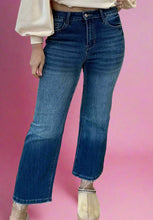 Load image into Gallery viewer, high waist flare jean, dark wash