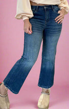 Load image into Gallery viewer, high waist flare jean, dark wash