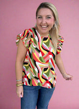 Load image into Gallery viewer, abstract ruffle sleeve