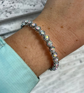 silvertone ball dot bracelet