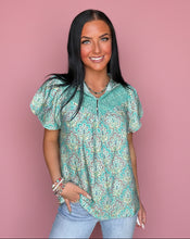 Load image into Gallery viewer, turquoise tide top