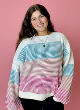 Load image into Gallery viewer, cheerful vibes oversized sweater