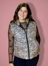 Load image into Gallery viewer, perfect puffer vest, leopard