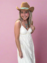 Load image into Gallery viewer, flowy lace maxi, ecru