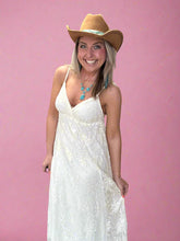 Load image into Gallery viewer, flowy lace maxi, ecru