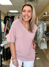 Load image into Gallery viewer, corded pocket tee, mauve
