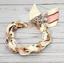 Load image into Gallery viewer, scarf chain phone bracelet, cream