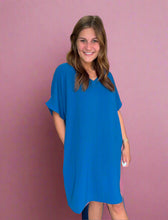 Load image into Gallery viewer, airflow pocket dress, classic blue