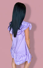 Load image into Gallery viewer, lavender ruffle collar dress